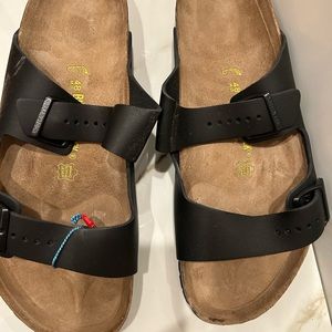 Black Leather Arizona Birkenstock's Size 15, New with Box